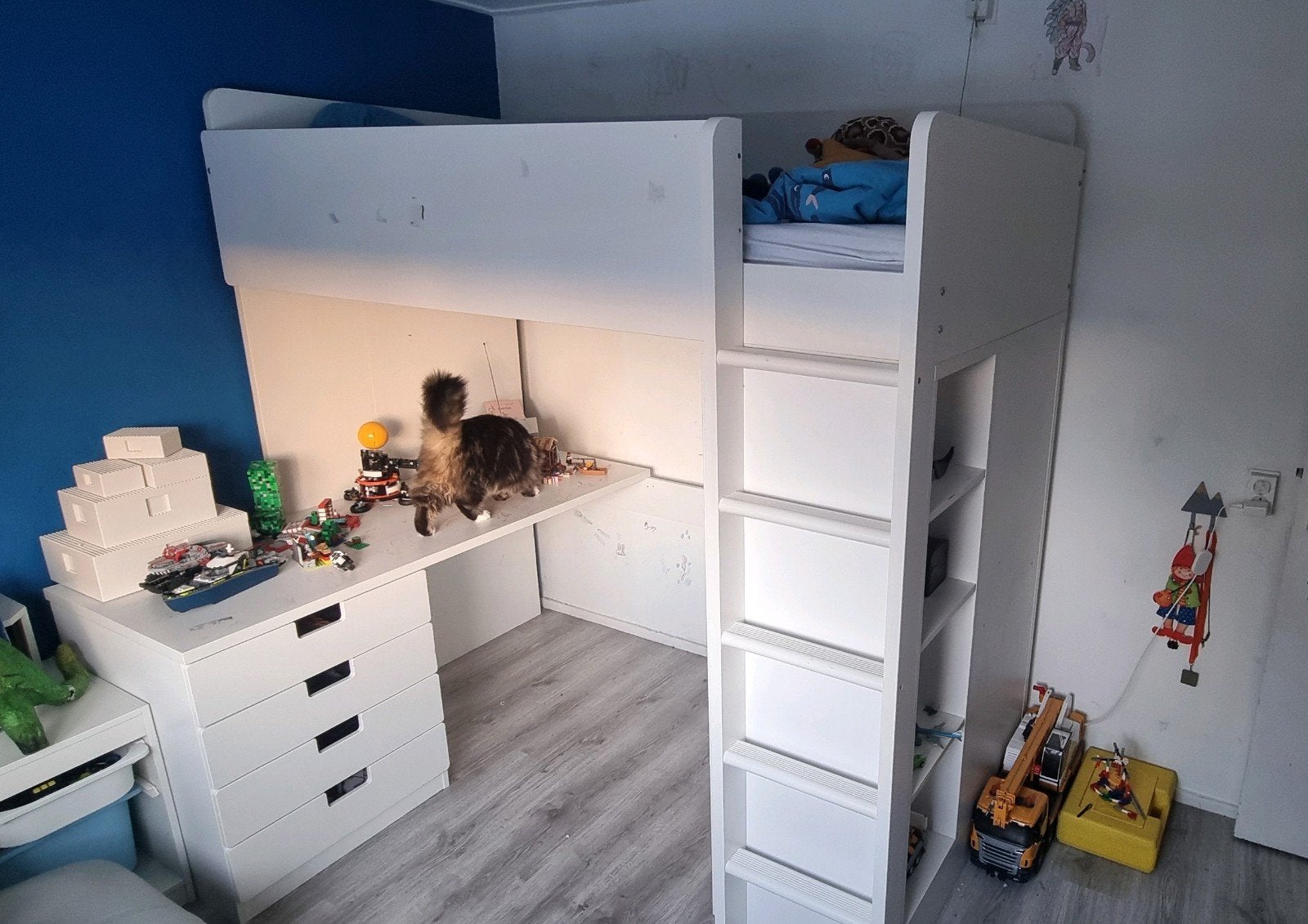 ikea hoogslaper stuva wit, Ophalen, Gebruikt