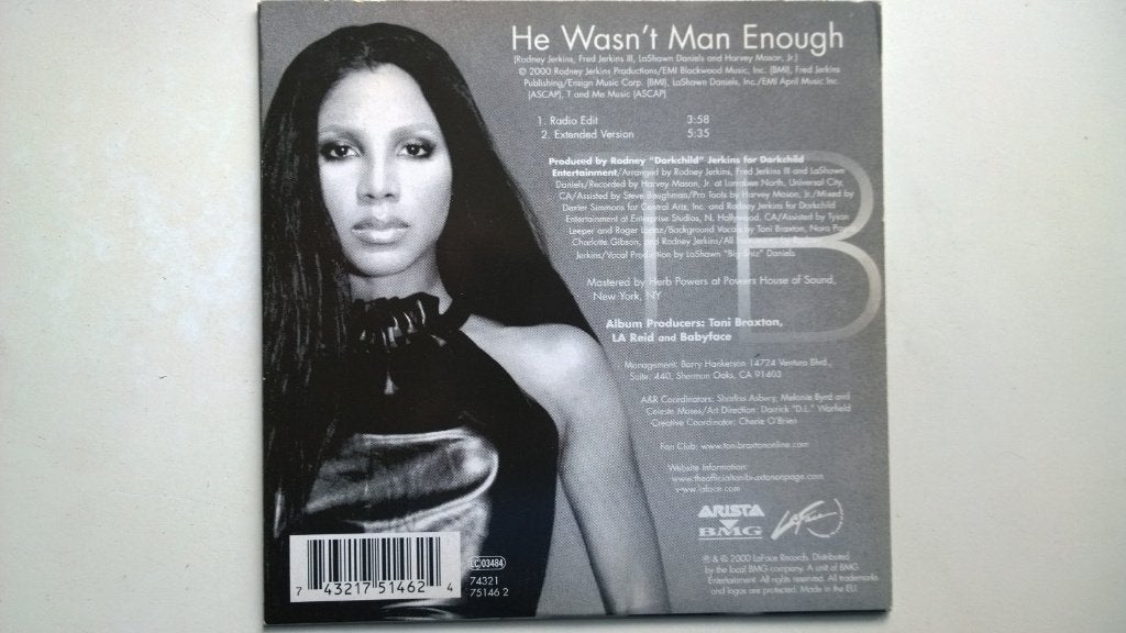 Toni Braxton - He Wasn't Man Enough, Ophalen of Verzenden, Zo goed als nieuw, Pop