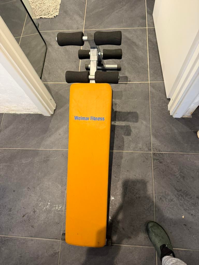 Weimar Firness Sit Up Bench, Ophalen, Kunststof, Overige typen, Buik