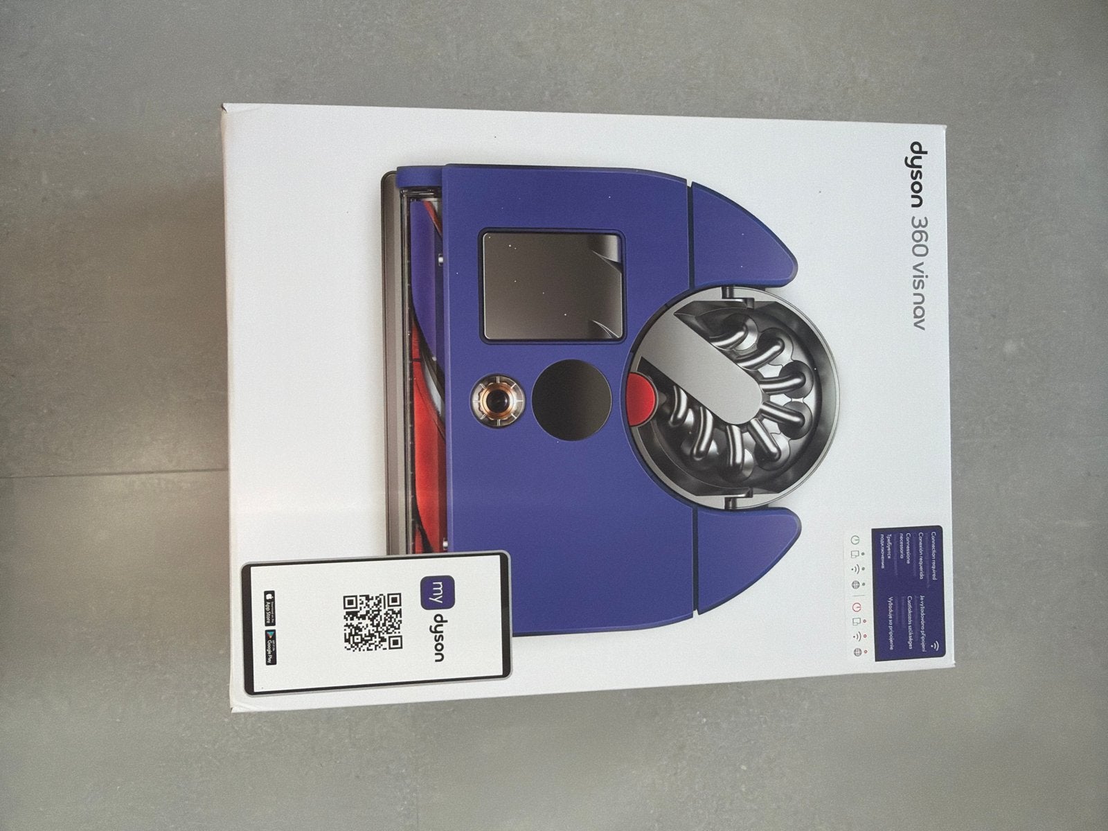 Dyson 360 VisNav Robotstofzuiger - kort gebruikt!!, Ophalen, Nieuw, Bedienbaar via app, Reservoir