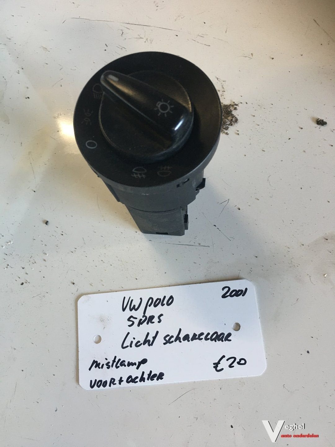 Vw Polo 1.4 5drs 2001   Lichtschakelaar met bed.  mistlamp v