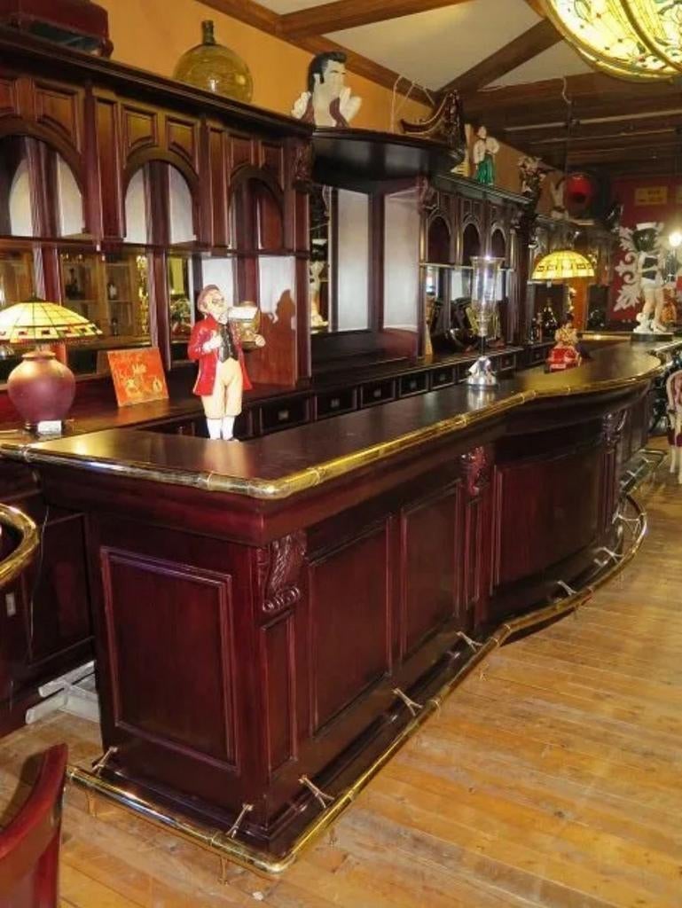 Queen bar Mahonie 6 meter, Ophalen, Zo goed als nieuw