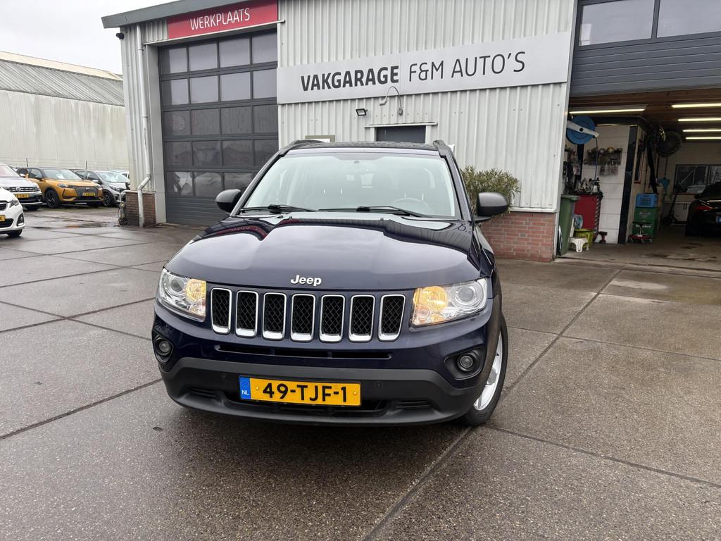 Jeep Compass 2.4 Limited 4WD Automaat, airco, stoelverwarmin, Auto's, Jeep, Automaat, 450 kg, Gebruikt, Euro 6