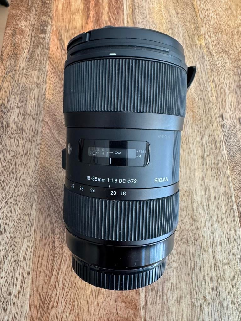 Sigma 18-35mm F1.8 DC HSM Art Canon EF-S, Ophalen of Verzenden, Zo goed als nieuw, Standaardlens