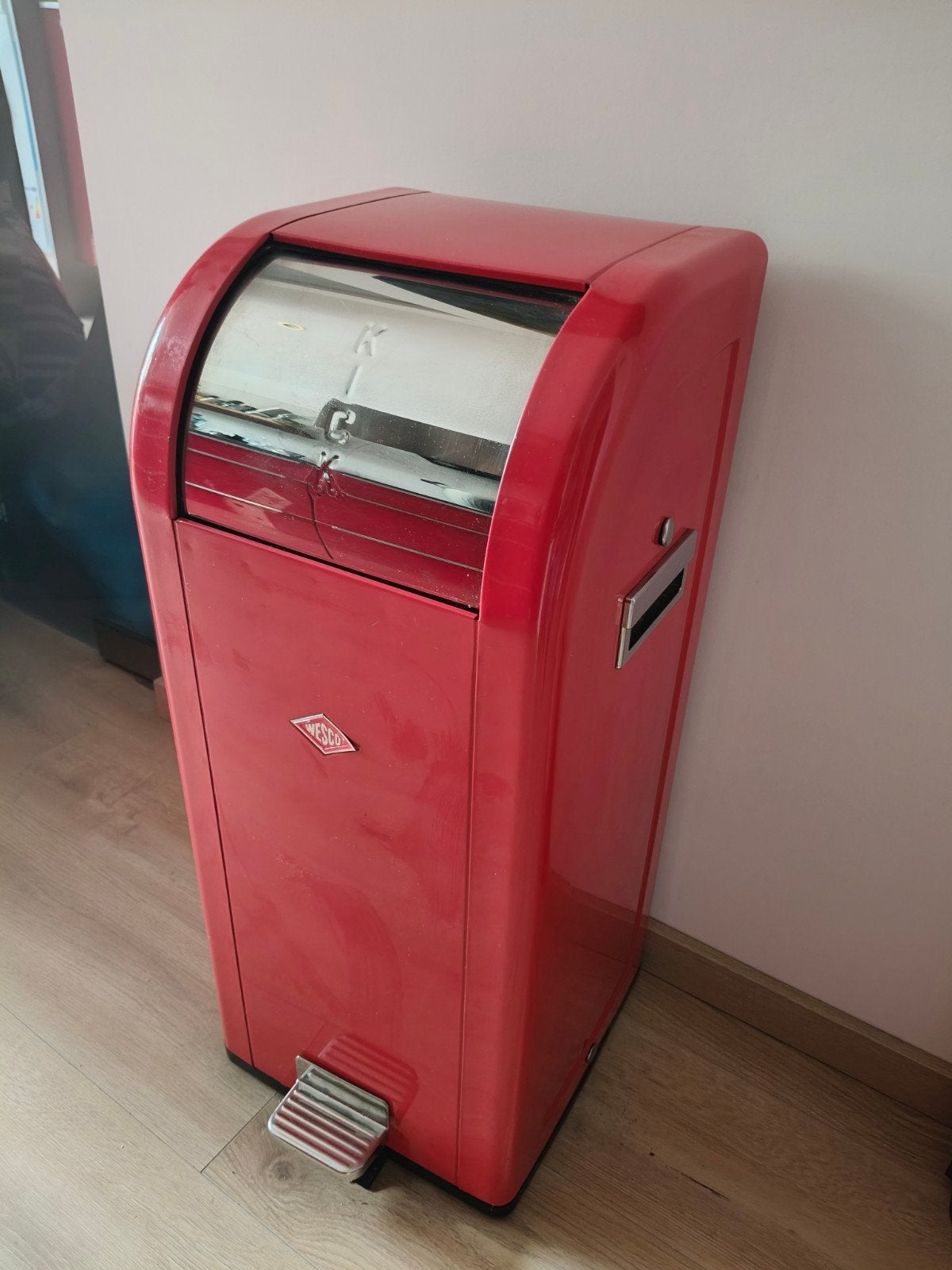 Wesco Kickboy vierkant, Ophalen, Zo goed als nieuw, Metaal