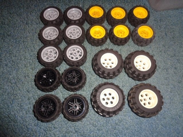 Partij S277=Lego technic wielen, Lego, Lego, Gebruikt, Lego