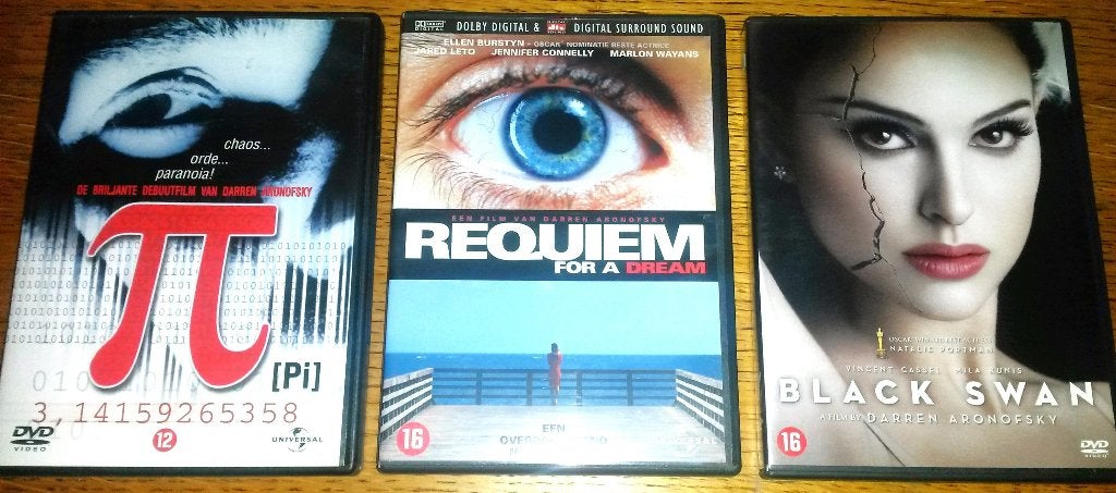 Pi + Requiem for a dream + Black swan - Darren Aronofsky, Engels, Vanaf 16 jaar, Overige gebieden, Verzenden