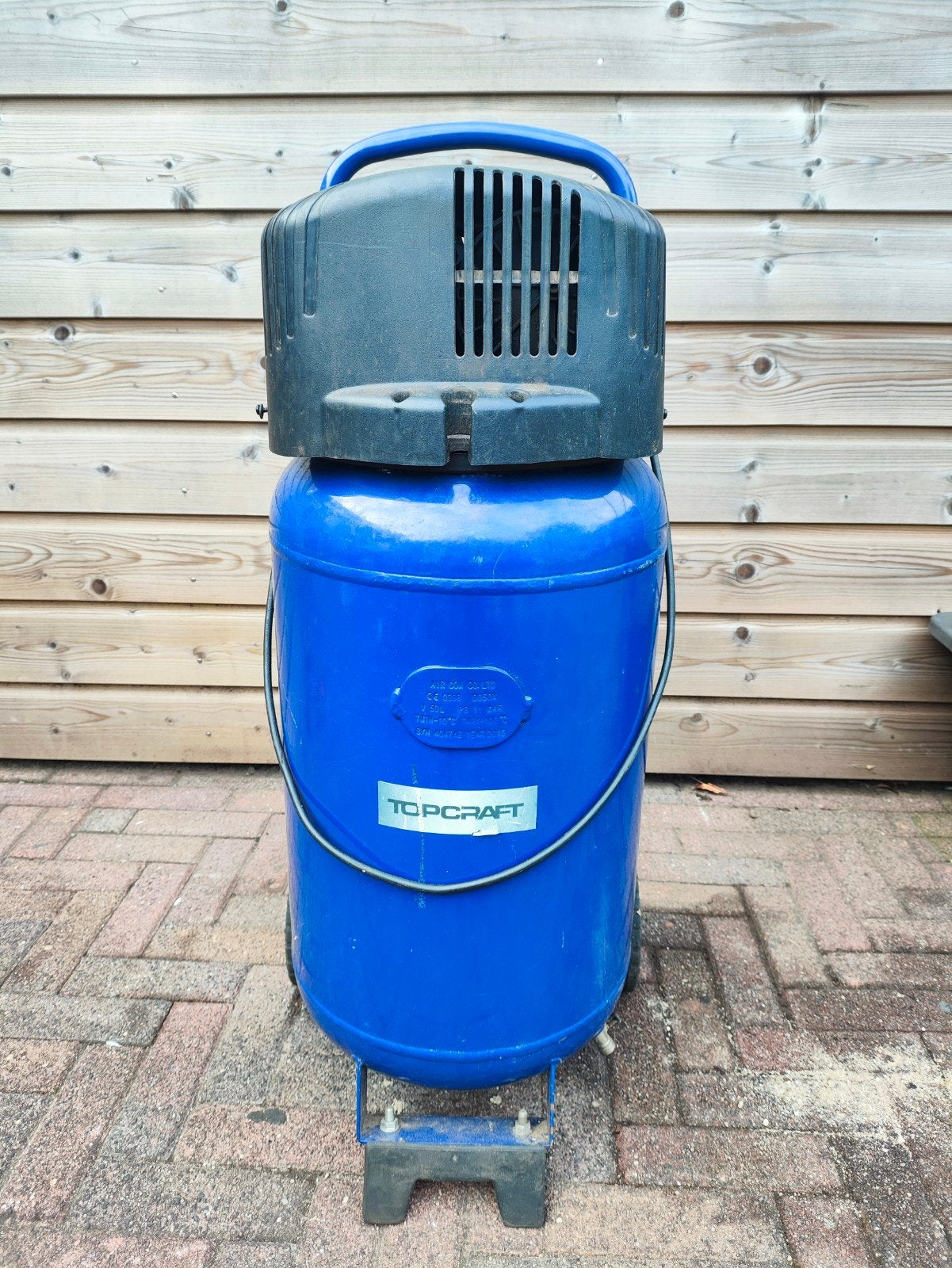 Topcraft Compressor TCK 240/50 - 50L, 10 bar, 2015, Doe-het-zelf en Verbouw, Ophalen, Gebruikt, 6 tot 10 bar, 25 tot 100 liter
