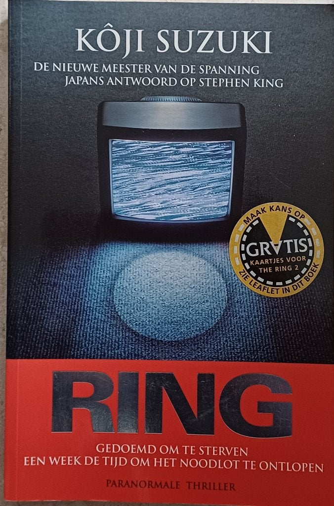 2+1 GRATIS! Ring - Koji Suzuki, Wereld overig, Ophalen of Verzenden, Zo goed als nieuw, Kôji Suzuki