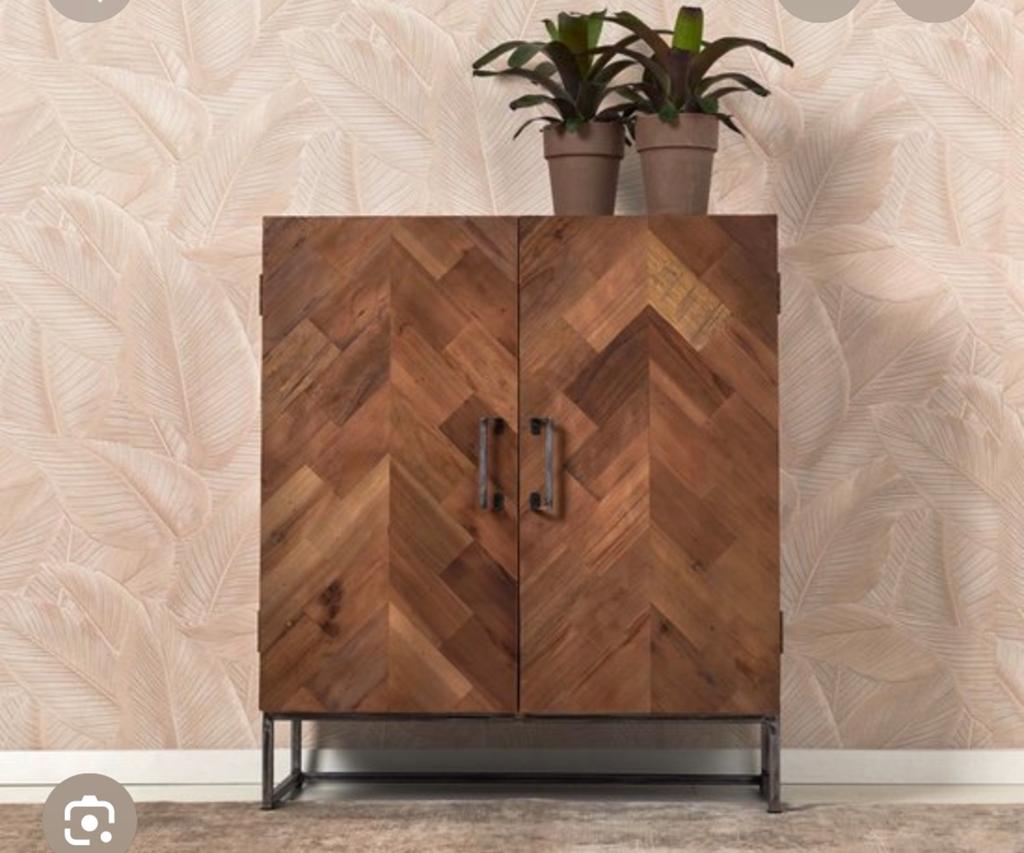 Riviera maison dressoir. Kast. Bar cabinet.Lage kast. Baby, Ophalen, Zo goed als nieuw, 25 tot 50 cm, 50 tot 100 cm