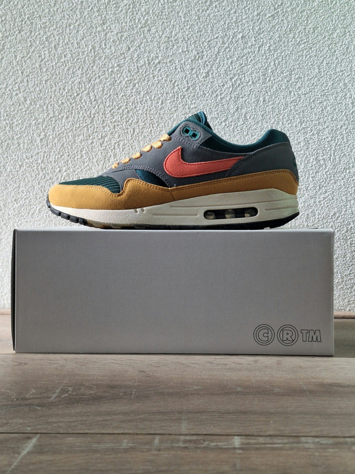 Originele Nike Air Max 1 BY "BRS Inspired" in maat 41, Nike air max, Overige kleuren, Ophalen of Verzenden, Sneakers of Gympen