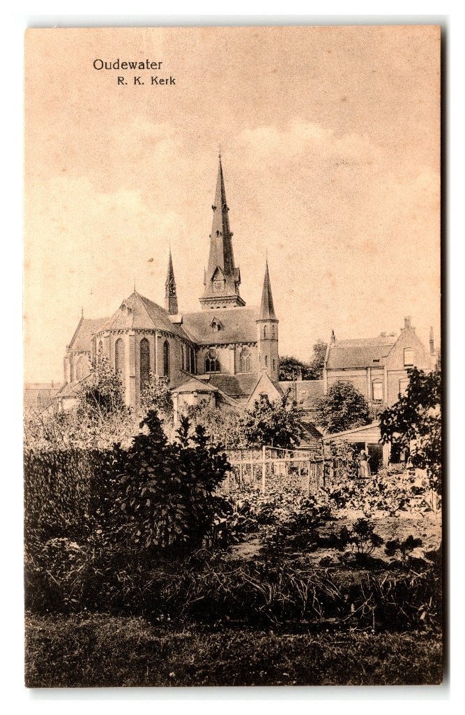 Oudewater, R. K. Kerk, Verzamelen, Ophalen of Verzenden, Voor 1920, Ongelopen, Utrecht