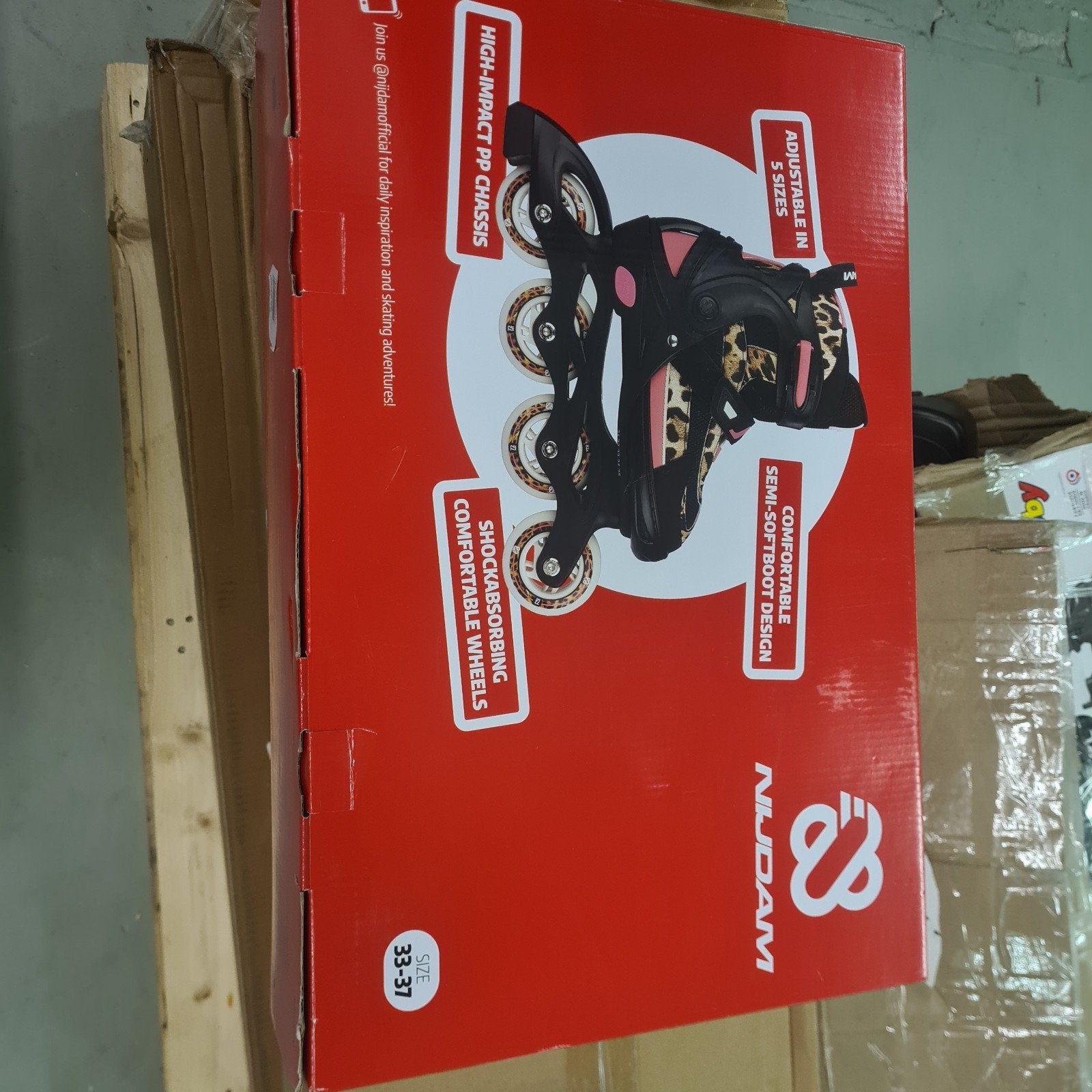 Nijdam verstelbare inline skates (maat 33-37), Ophalen of Verzenden, Nieuw, Overige typen, Nijdam