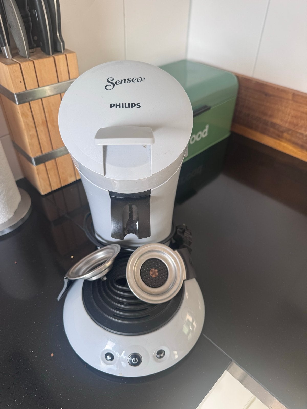 Philips Senseo Koffiezetapparaat - Grijs, Ophalen, Koffiepads en cups, Gebruikt, Koffiemachine