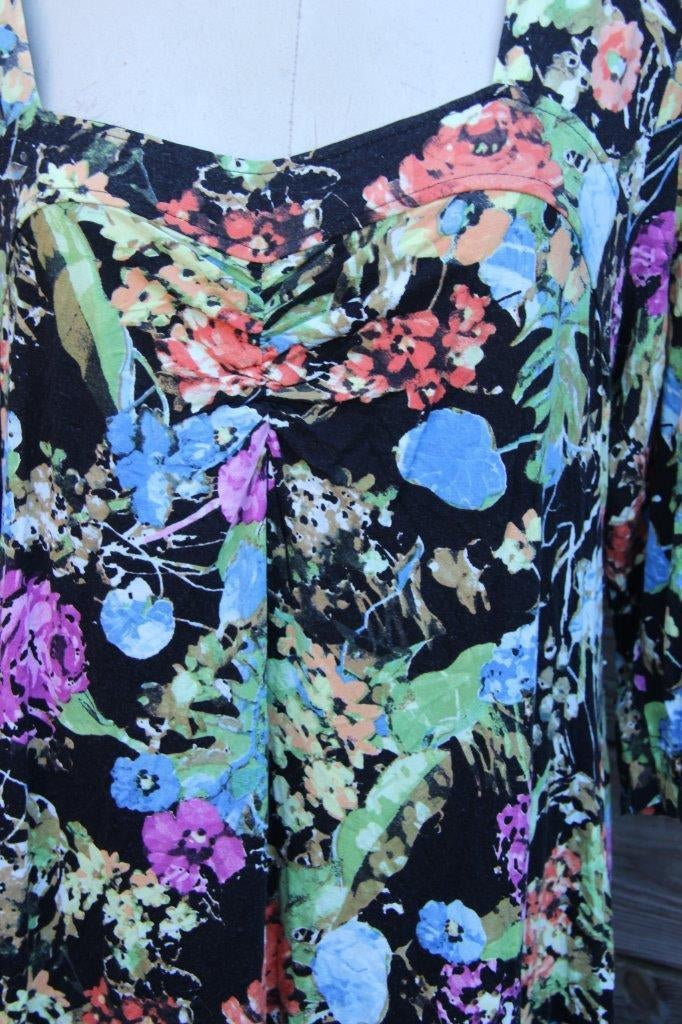 Jurk zwart/ kleur Sybel mt 2 Vaste prijs OPRUIMING, Kleding | Dames, Zwart, Maat 46/48 (XL) of groter, Ophalen of Verzenden, Knielengte