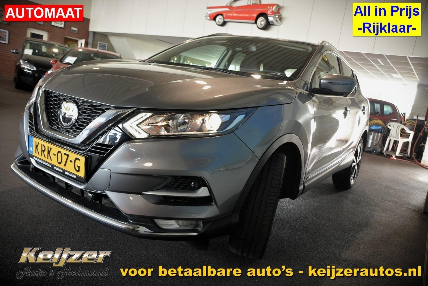 Nissan Qashqai 1.3 DIG-T N-Motion Automaat!, Dealer onderhouden, Stof, Gebruikt, Euro 6