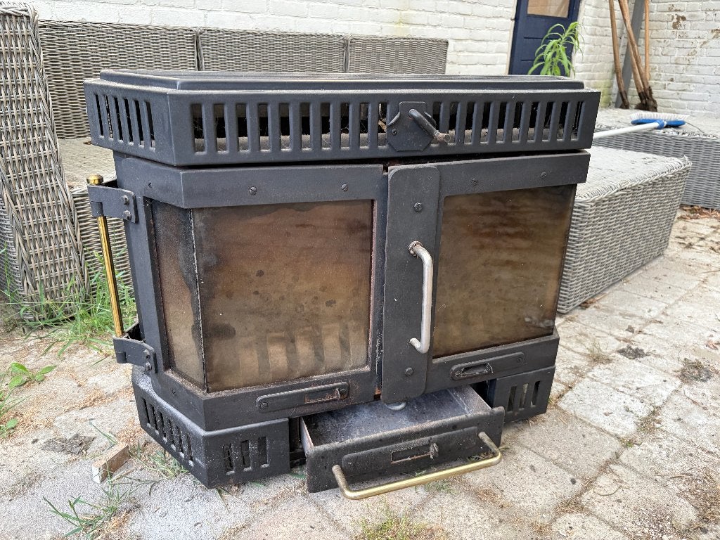Gietijzeren Inbouw Houtkachel, Ophalen, Gebruikt, Inbouwhaard, Houthaard