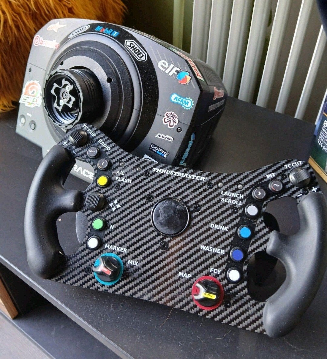 Thrustmaster PC-TS Racer met Ferrari 488 GT3 Add-on stuur, Ophalen of Verzenden, Overige merken, Zo goed als nieuw