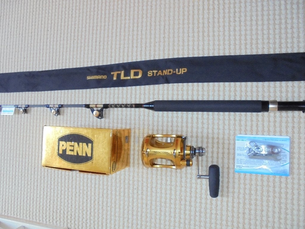 Penn International Set Reel 30VSW USA Hengel Shimano 30Lbs., Watersport en Boten, Hengelsport | Zeevissen, Ophalen, Nieuw, Complete set
