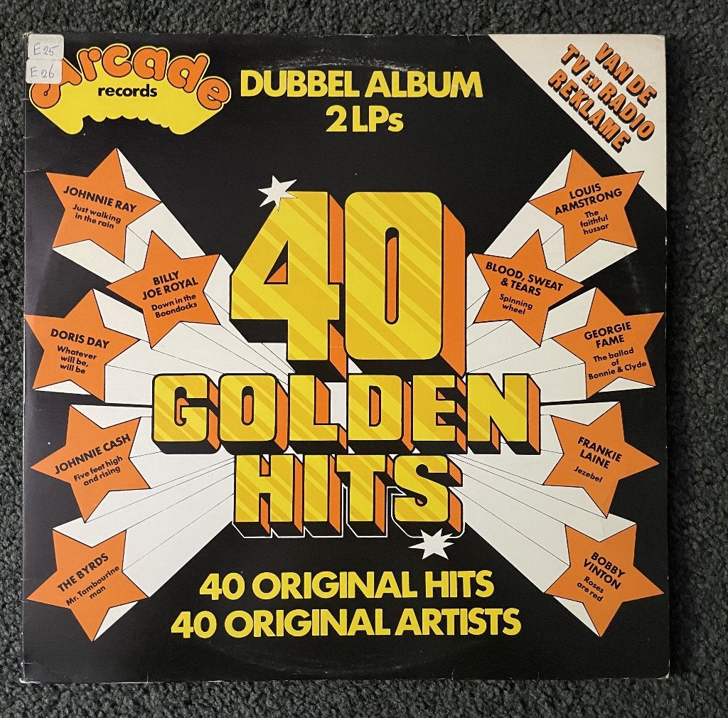 LP: 40 Golden Hits dubbel elpee 1973, Ophalen of Verzenden, Zo goed als nieuw, 12 inch