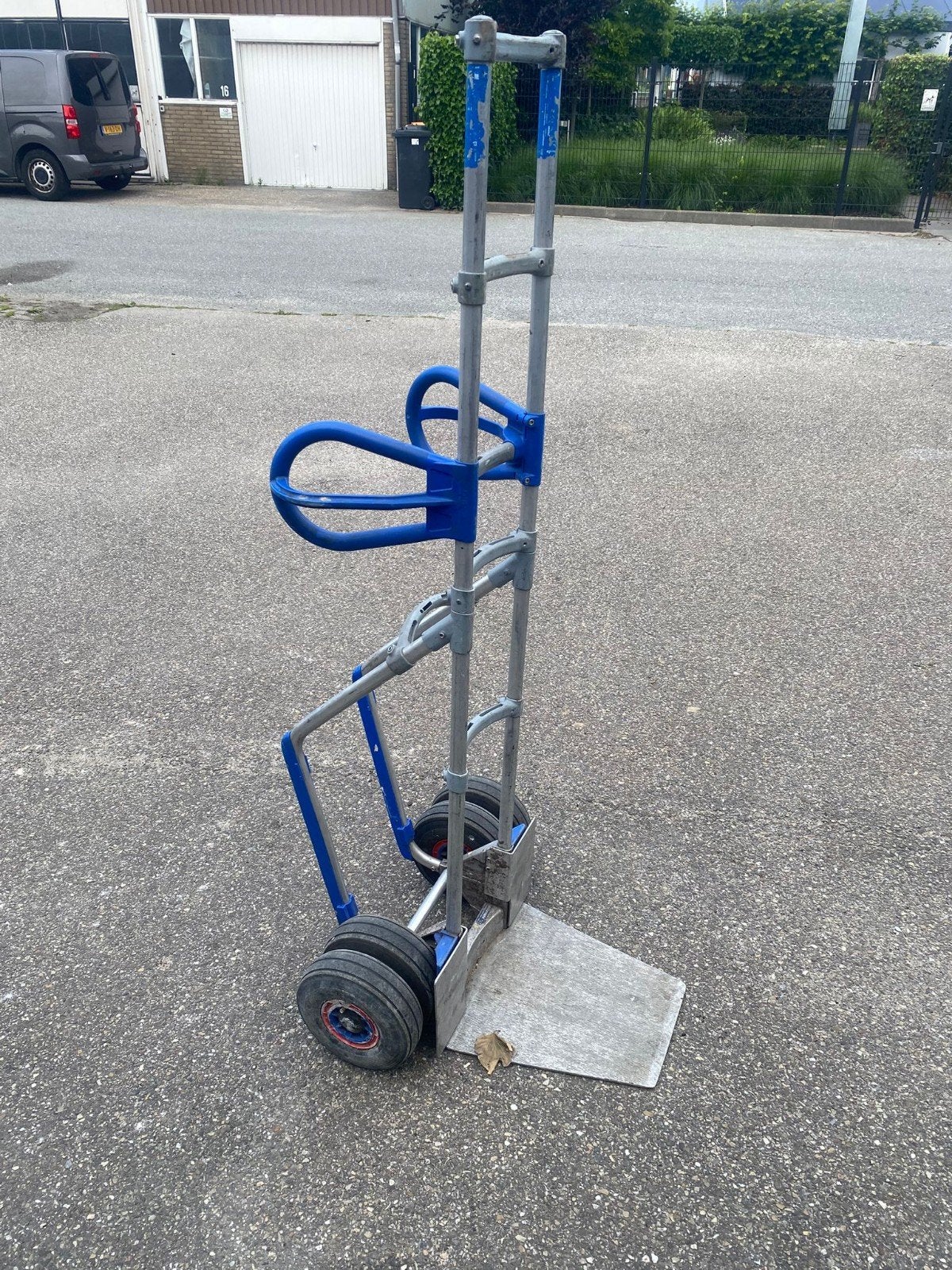 Steekwagen met dubbele luchtbanden en drempelplaat, Ophalen, Gebruikt, Steekwagen