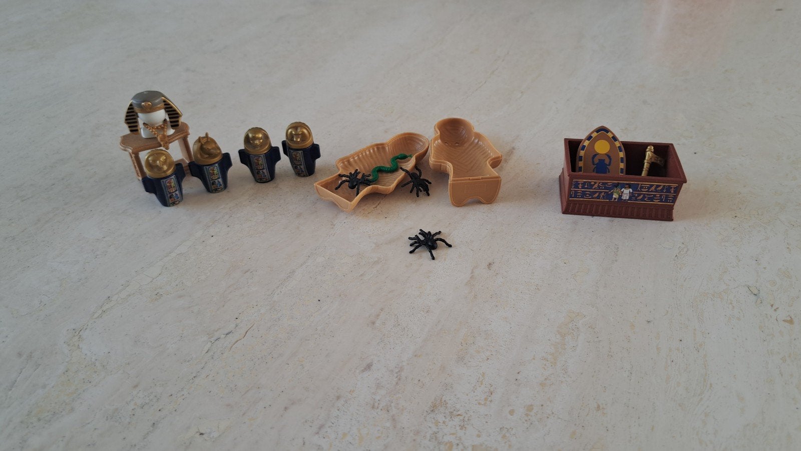 Diverse egyptische playmobil voorwerpen, Gebruikt, Losse onderdelen, Overige typen, Historisch