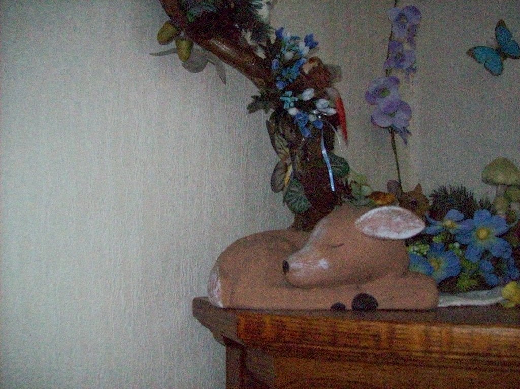 Slapend Hertje. 27 cm, Ophalen of Verzenden, Zo goed als nieuw, Hert, Beeldje of Figuurtje