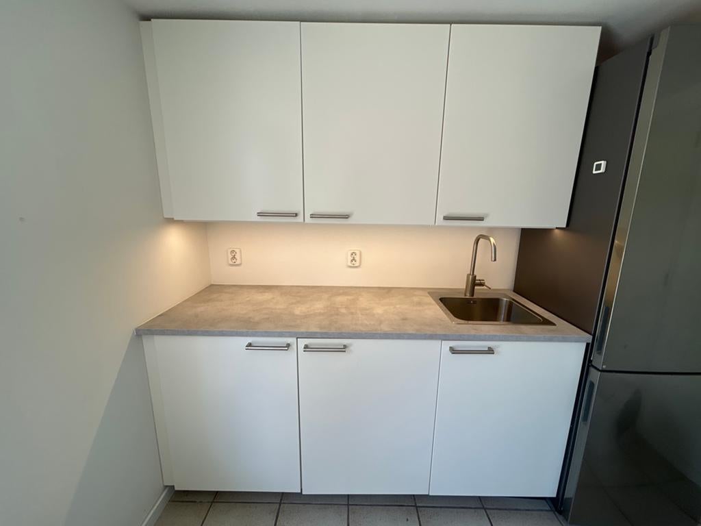 Complete bijkeuken met spoelbak en kraan, Ophalen, Wit, Enkelwandige keuken, Kunststof