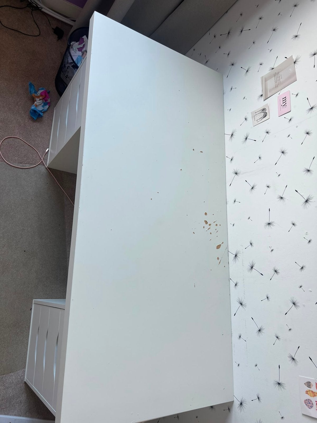 IKEA Malm bureau - gratis af te halen, Ophalen, Gebruikt, Met lades, Spaanplaat of MDF