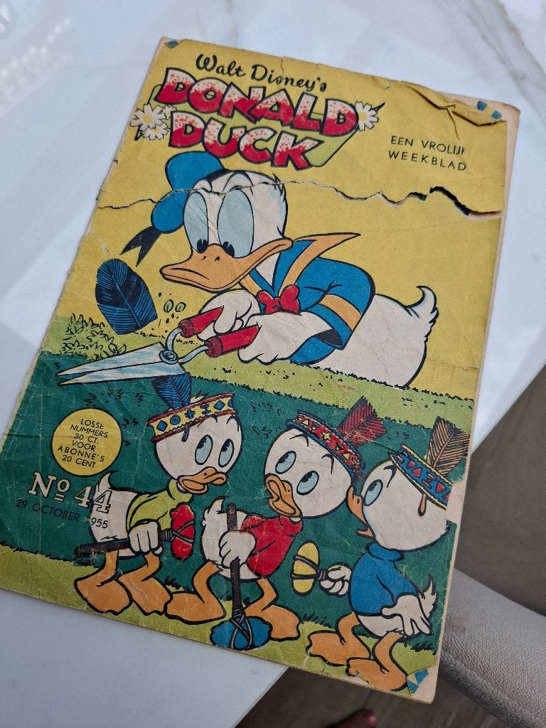 Donald Duck 1955 nummer 44, Gelezen, Ophalen of Verzenden, Walt Disney, Eén stripboek