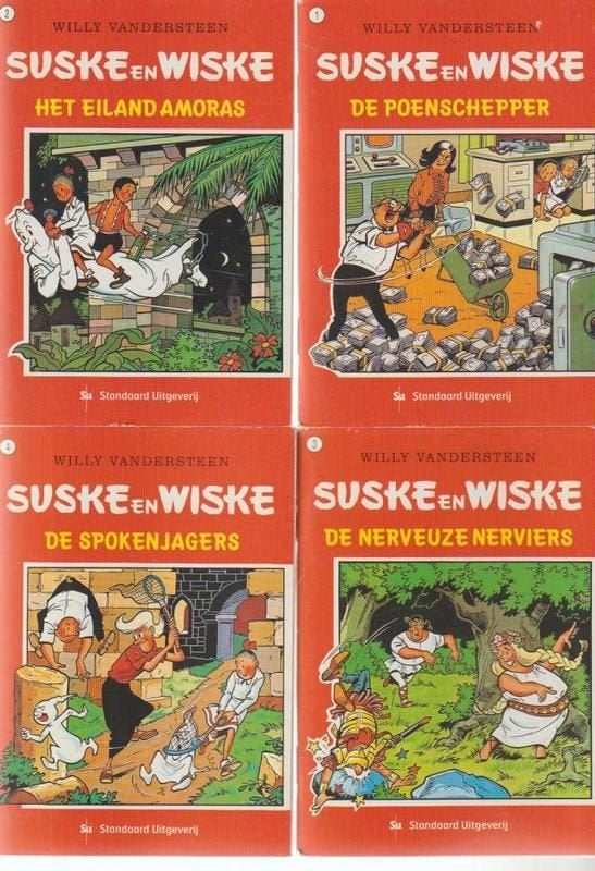Suske en Wiske # complete serie 16 boekjes 9x13 cm, Meerdere stripboeken, Ophalen of Verzenden, Gelezen