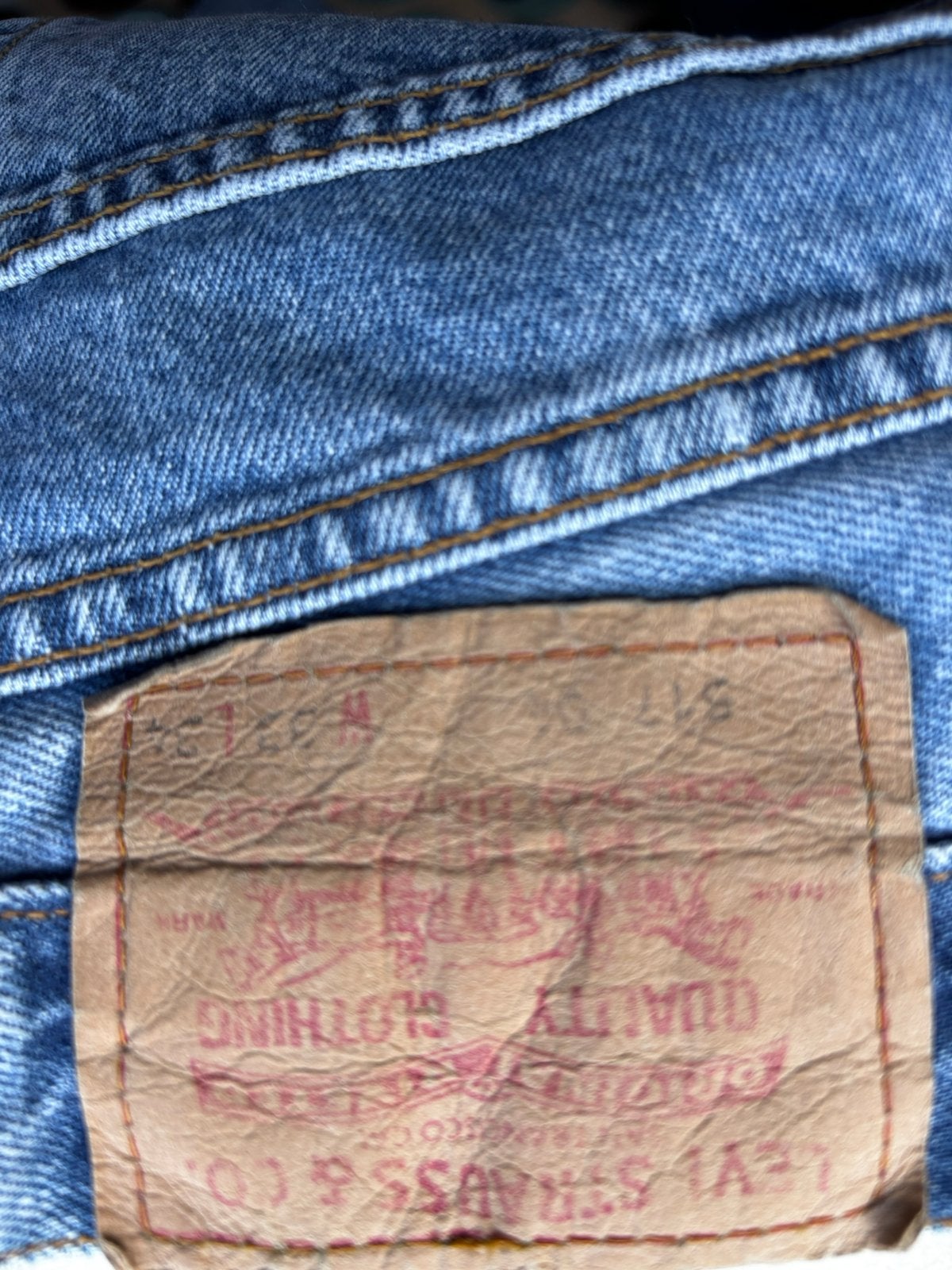 Vintage levis jeans517 wijdte 33 lengte 1.02 cm, Ophalen of Verzenden, Zo goed als nieuw, Blauw, Overige jeansmaten