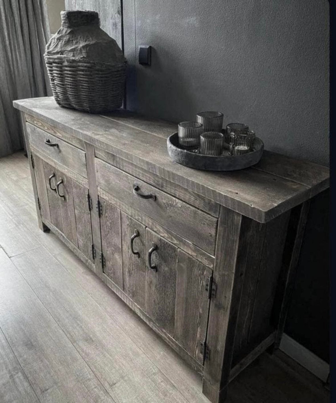 ~Stoer Sober Landelijk Houten Dressoir/Tv-Meubel/Wandkast~, Ophalen of Verzenden, Nieuw