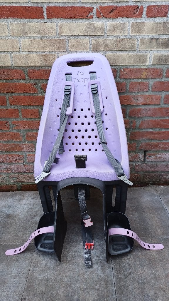 Yepp Achterzitje Paars - voor bagagedragers, Ophalen, Achterzitje, Yepp, 9 t/m 36 kg