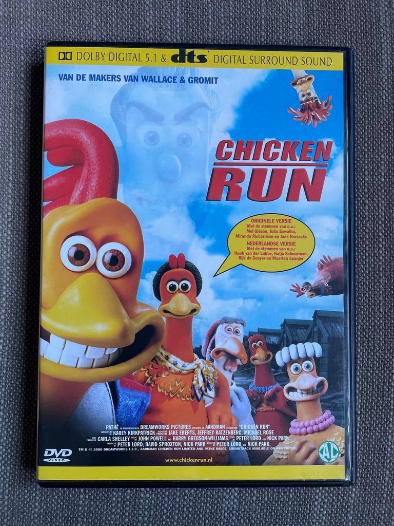 Chicken Run dvd - Animatie film van de makers van Wallace &, Alle leeftijden, Ophalen of Verzenden, Zo goed als nieuw, Komedie