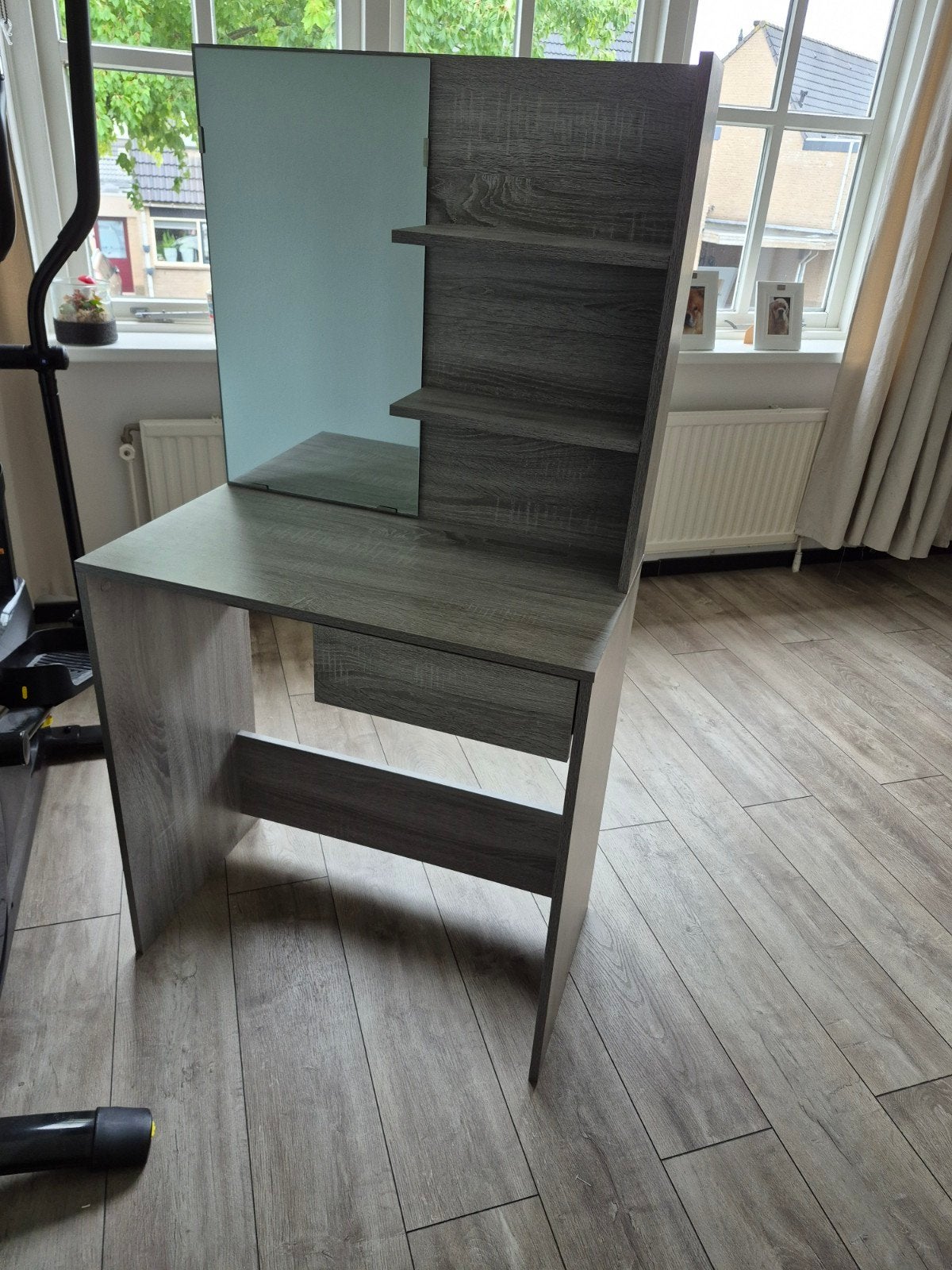 VidaXL kaptafel/bureau met spiegel en lade, Ophalen, Gebruikt