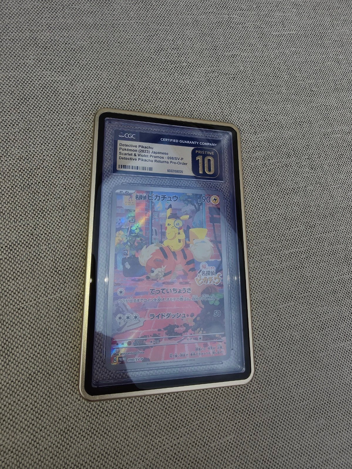 Detective Pikachu (2023) Japans CGC 10 Pristine, Hobby en Vrije tijd, Verzamelkaartspellen | Pokémon, Ophalen of Verzenden, Nieuw