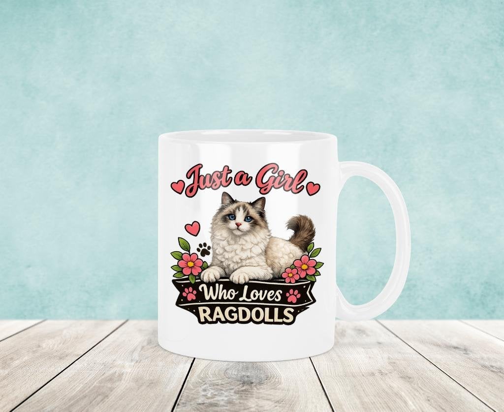 Just a Girl Who Loves Ragdolls - Ragdoll Mok, Verzenden, Keramiek, Nieuw, Overige stijlen