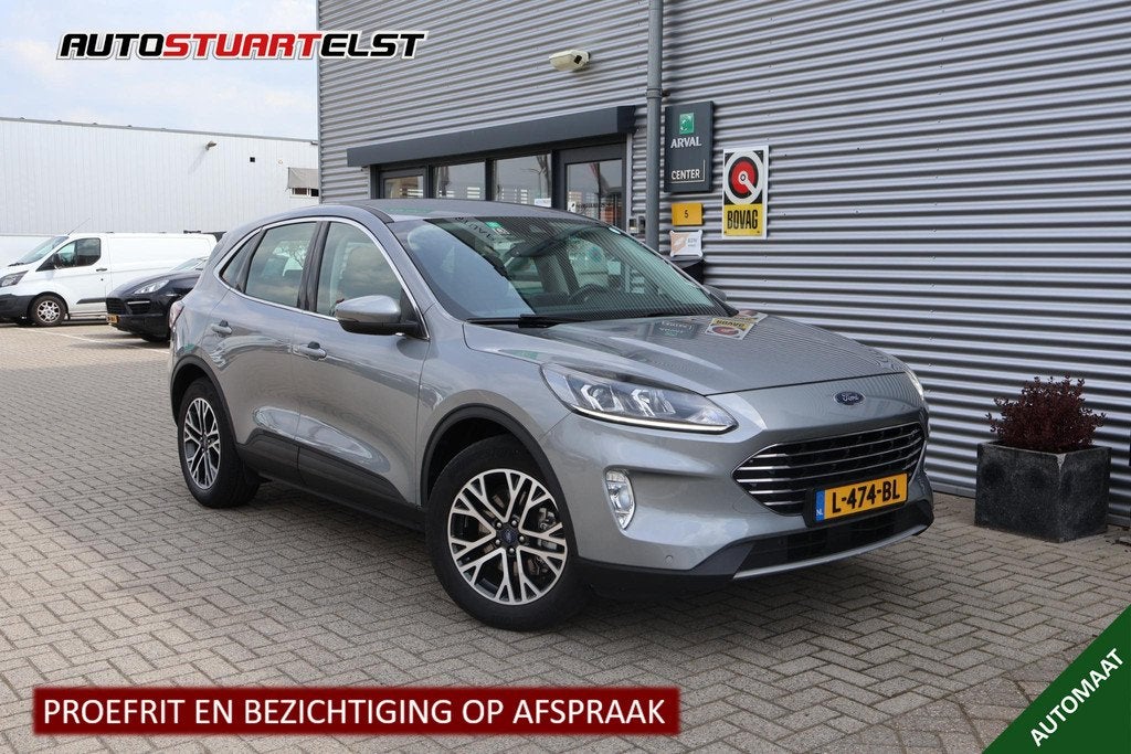 Ford Kuga 2.5 PHEV Titanium 1e Eigenaar | Volledig Onderh |, Auto's, Gebruikt, Euro 6, 4 cilinders, Grijs