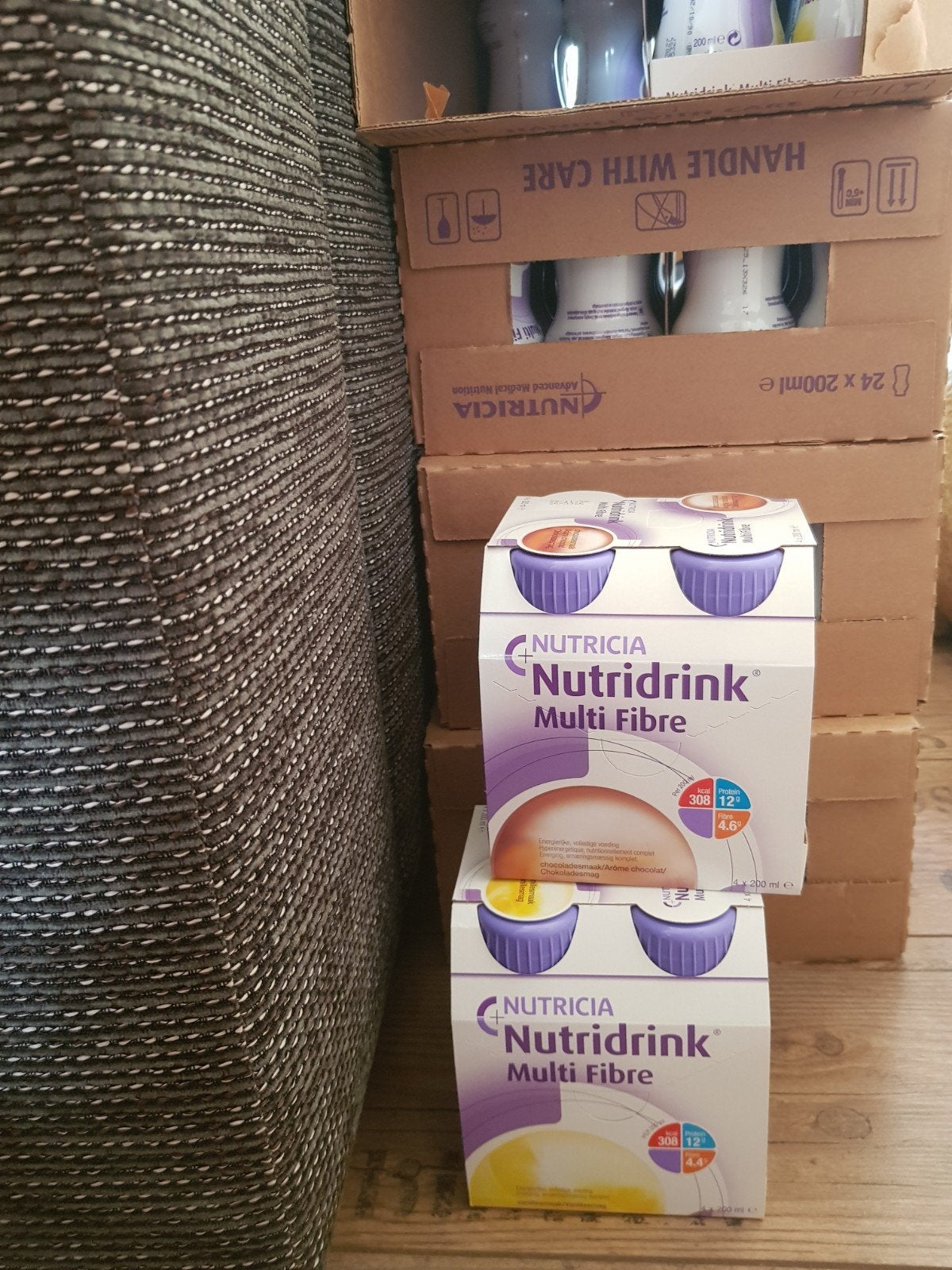 nutridrink multi fibre vanille 32 stuks, Diversen, Levensmiddelen, Ophalen of Verzenden