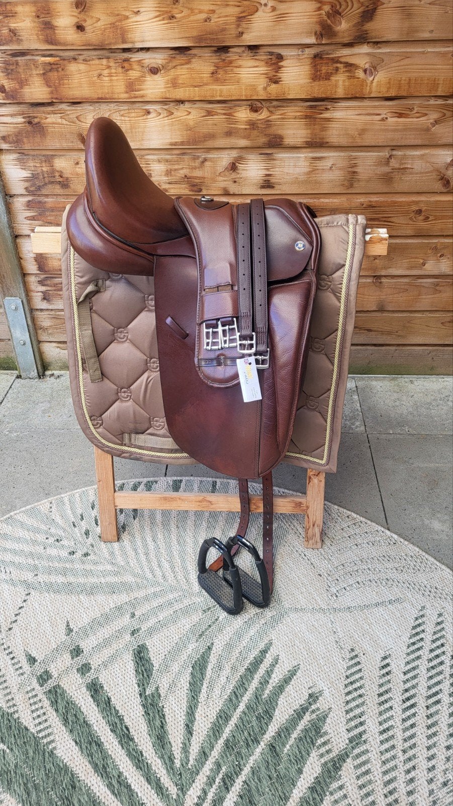 18 inch Arno Brandt dressuurzadel, Ophalen, Gebruikt, Dressuur, Wijd