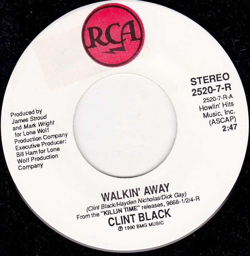 Clint Black - Walkin' Away 7", Ophalen of Verzenden, Zo goed als nieuw, 7 inch, Country en Western