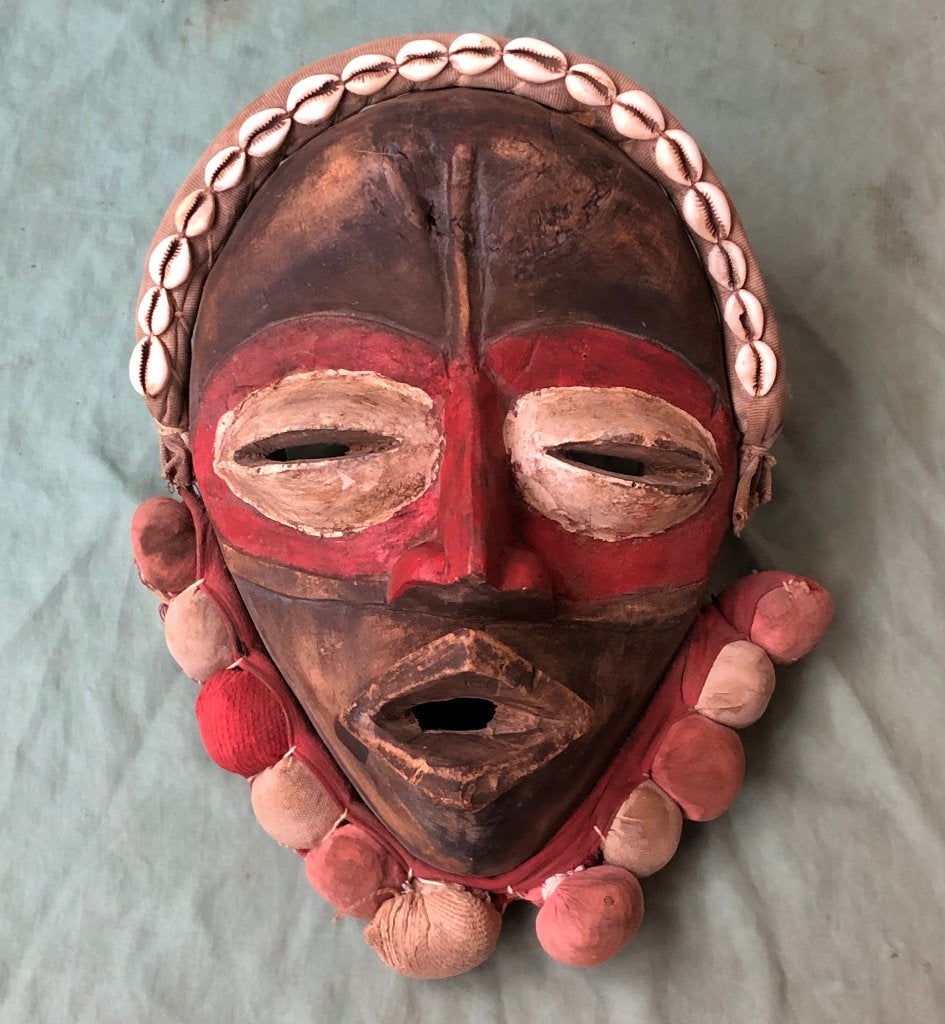 Afrikaans masker Dan Mask Ivoorkust, Hout, Afrika, Masker, Ophalen of Verzenden