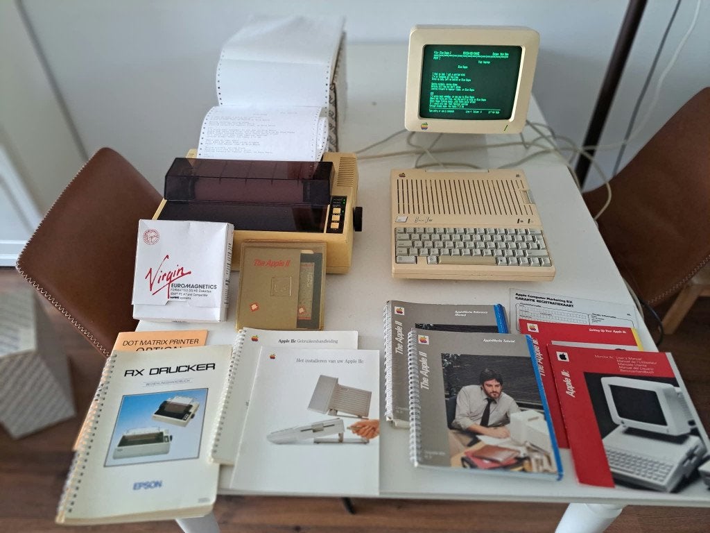 Apple IIC incl. printer, Computers en Software, Ophalen, Apple