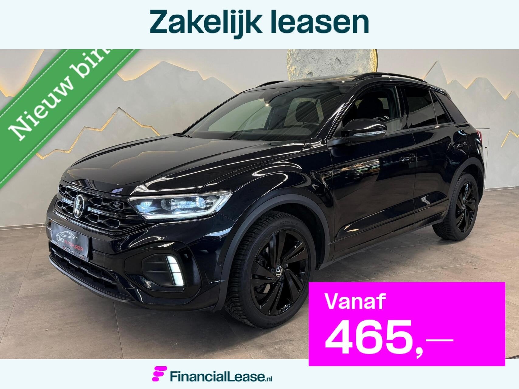 Volkswagen T-Roc 1.5 TSI 3x R-Line Panorama/Black Style/Came, 1258 kg, Zwart, 4 cilinders, 150 pk