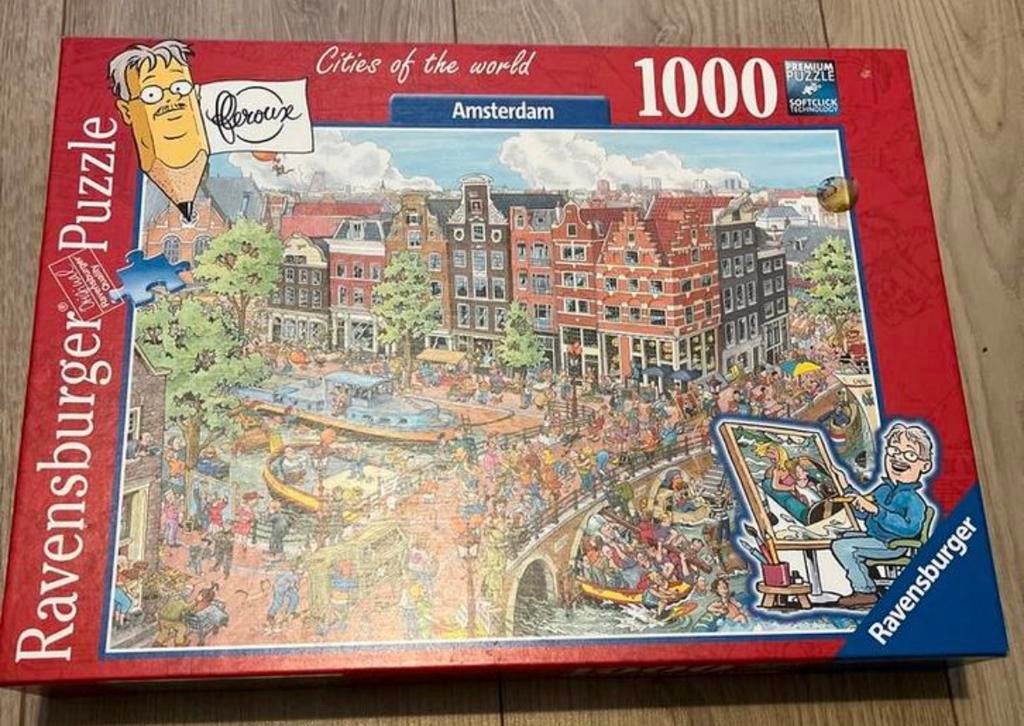 Ravensburger Puzzel amsterdam, Hobby en Vrije tijd, Ophalen of Verzenden, 500 t/m 1500 stukjes, Zo goed als nieuw
