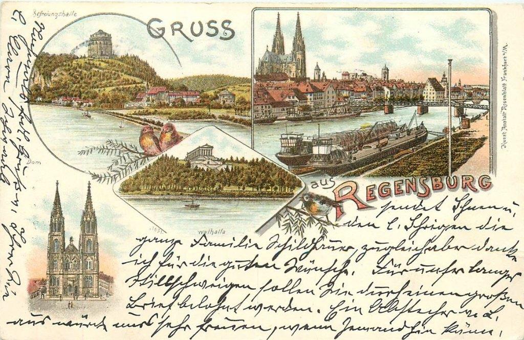 701-244-005 Regensburg Litho, Verzenden, Voor 1920, Duitsland