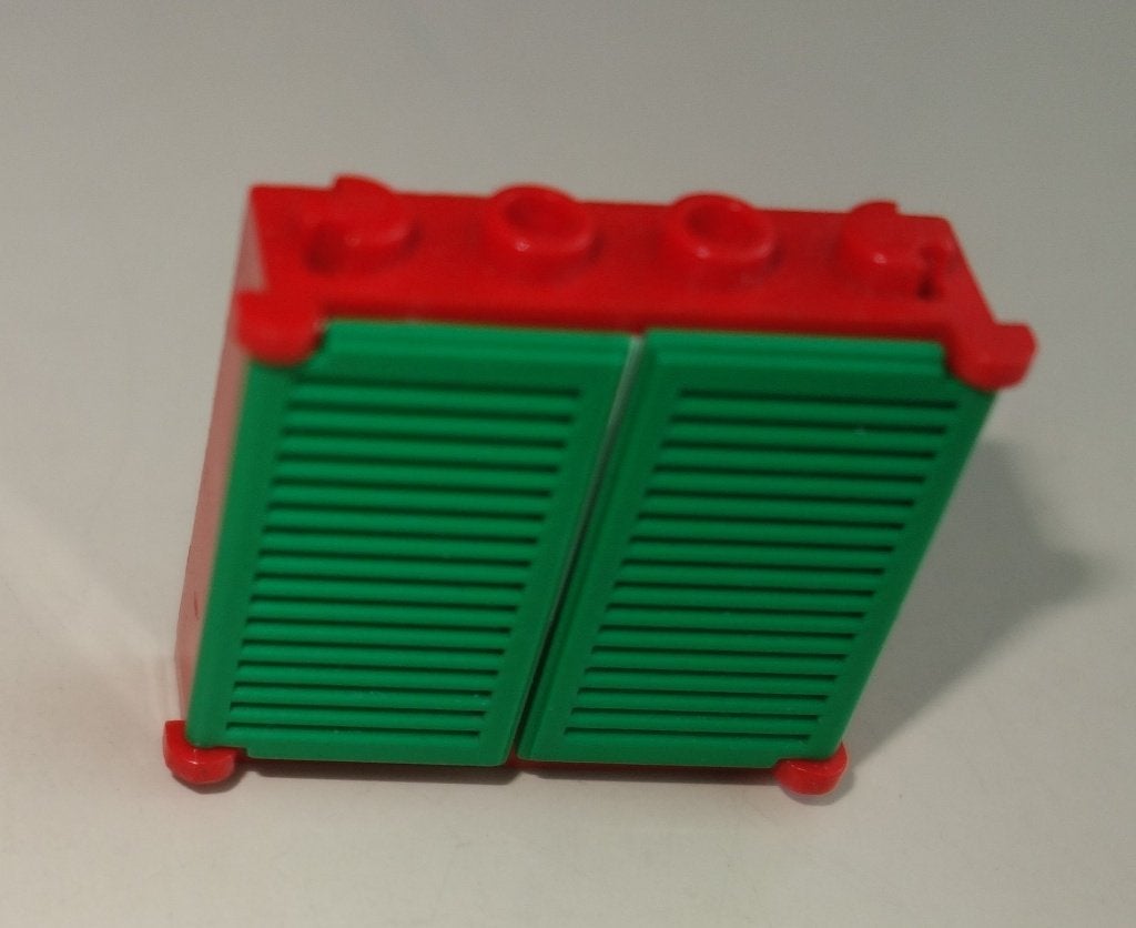 Lego raam met groene luiken, Gebruikt, Overige thema's, Lego, Ophalen of Verzenden
