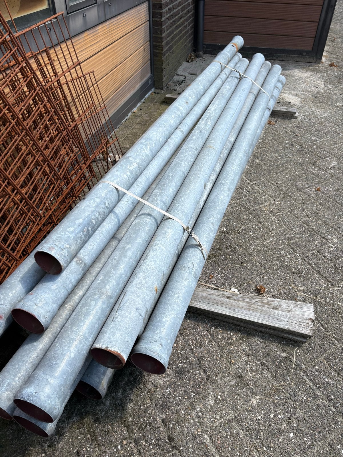 Gegalvaniseerde stalen regenpijp, Ophalen, Gebruikt, Minder dan 2 meter, 80 mm of meer