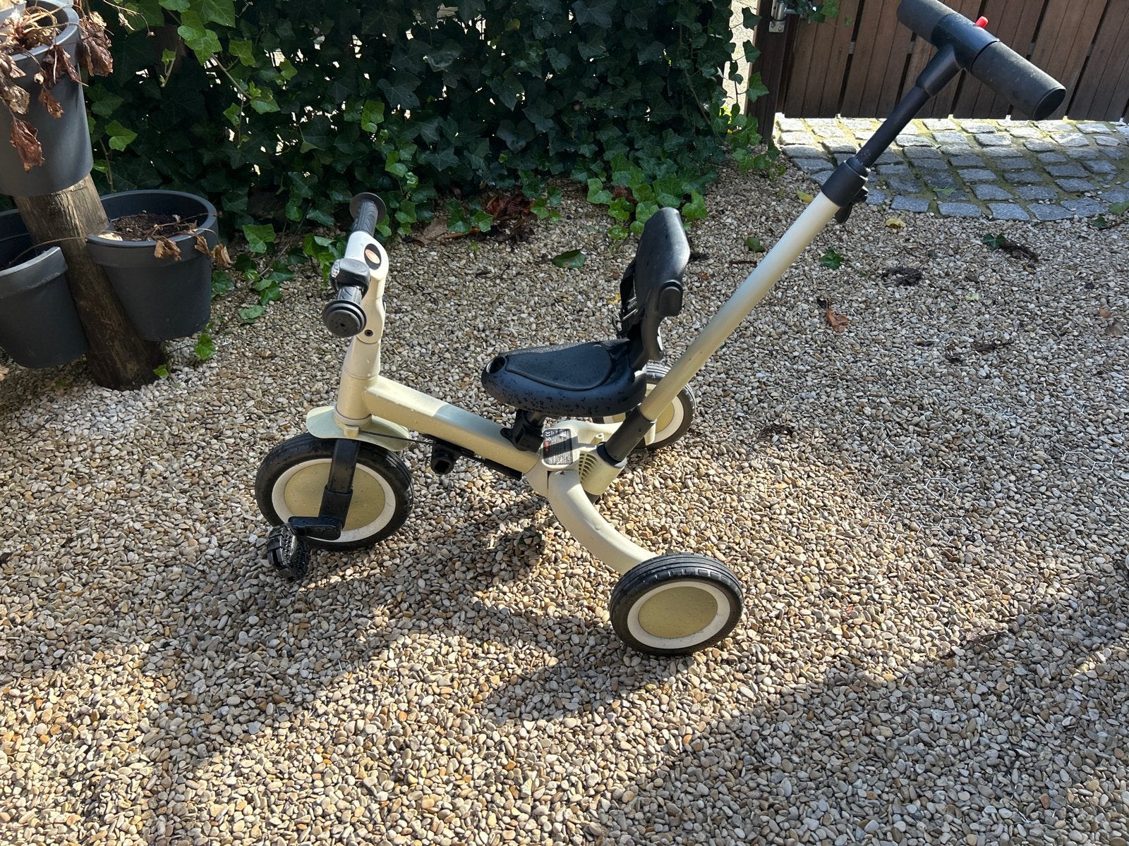 3 in 1 kinderfiets, Ophalen, Gebruikt, Terugtraprem, Duwstang